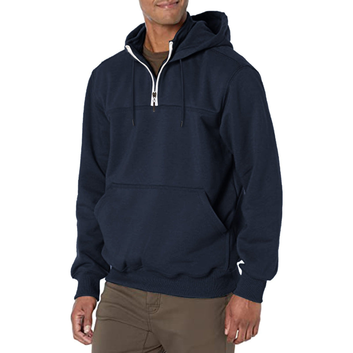 KZZ Men's Heavyweight Hooded Sweatshirt - Winter Warm Pullover Hoodie