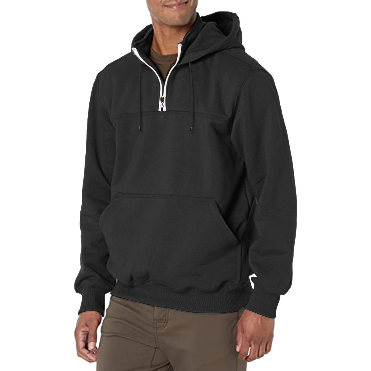 KZZ Men's Heavyweight Hooded Sweatshirt - Winter Warm Pullover Hoodie