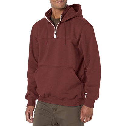 KZZ Men's Heavyweight Hooded Sweatshirt - Winter Warm Pullover Hoodie