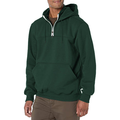 KZZ Men's Heavyweight Hooded Sweatshirt - Winter Warm Pullover Hoodie
