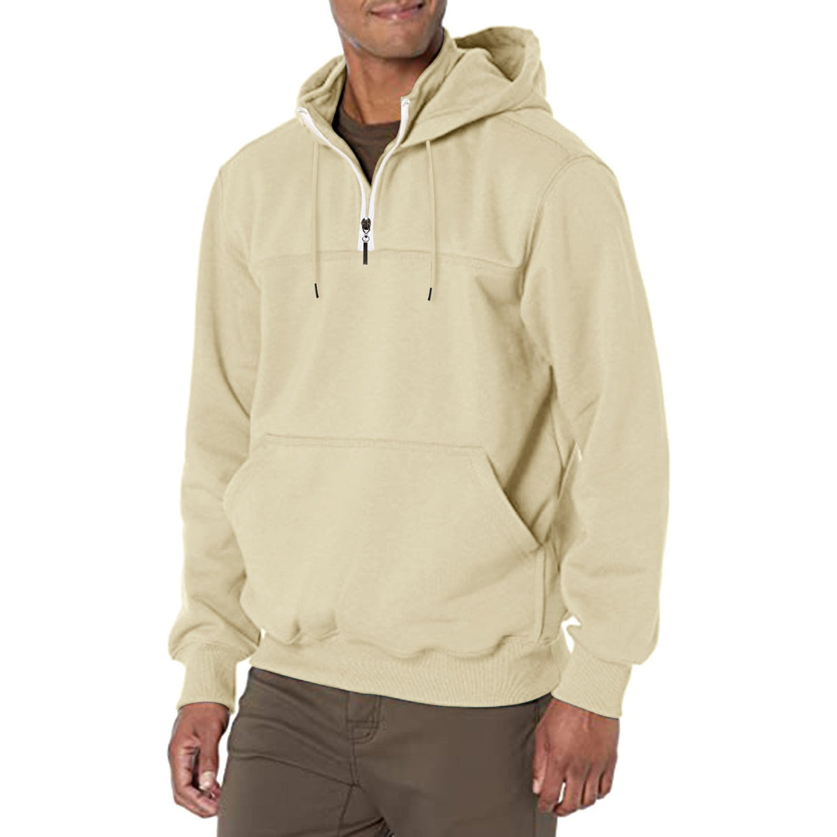 KZZ Men's Heavyweight Hooded Sweatshirt - Winter Warm Pullover Hoodie