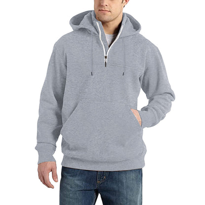 KZZ Men's Heavyweight Hooded Sweatshirt - Winter Warm Pullover Hoodie