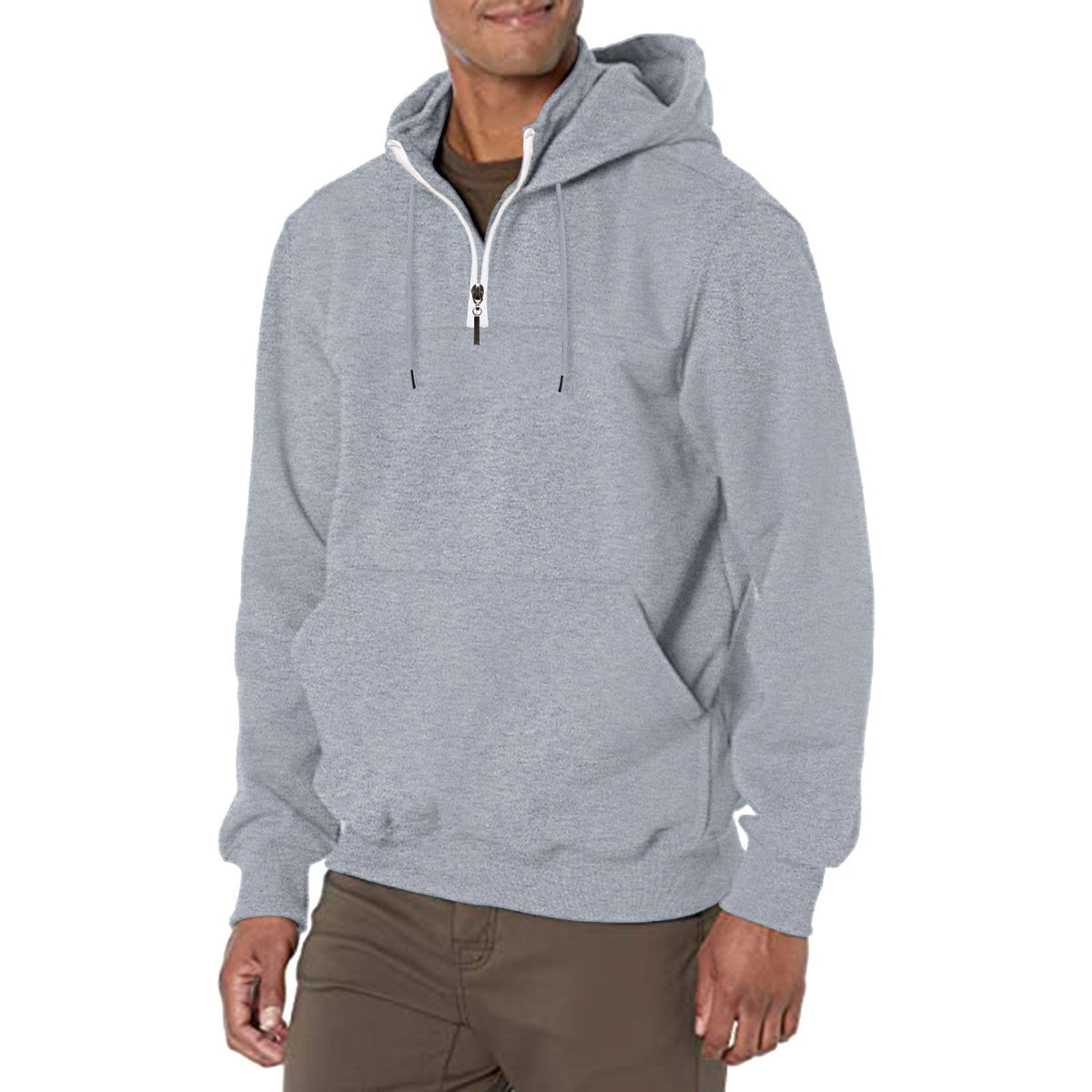 KZZ Men's Heavyweight Hooded Sweatshirt - Winter Warm Pullover Hoodie