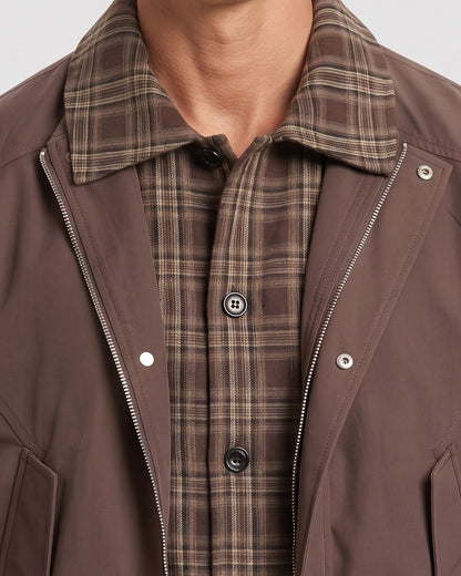 KZZ Men's Vintage Plaid Jacket