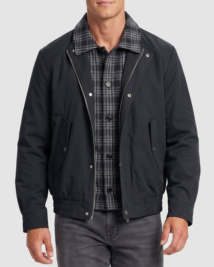 KZZ Men's Vintage Plaid Jacket