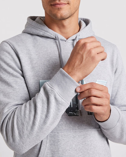 KZZ Men's Letter-Print Hoodie and Joggers