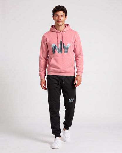 KZZ Men's Letter-Print Hoodie and Joggers