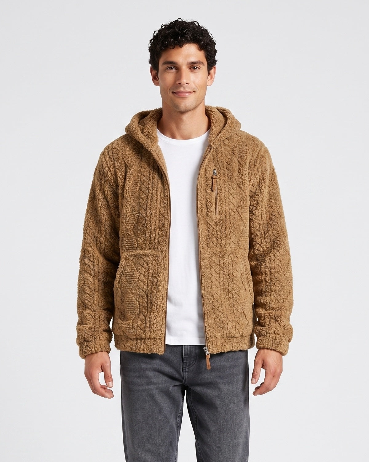 KZZ Men's Warm Hooded Jacket