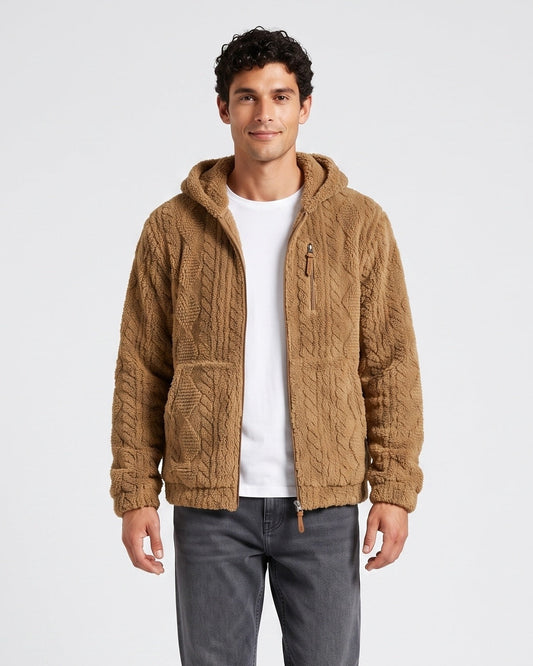 KZZ Men's Warm Hooded Jacket