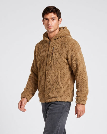 KZZ Men's Warm Hooded Jacket