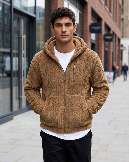 KZZ Men's Warm Hooded Jacket