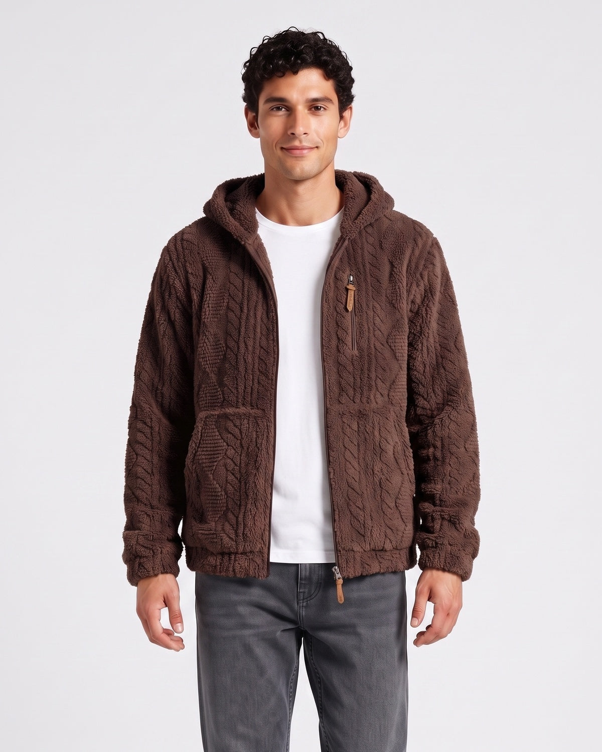 KZZ Men's Warm Hooded Jacket
