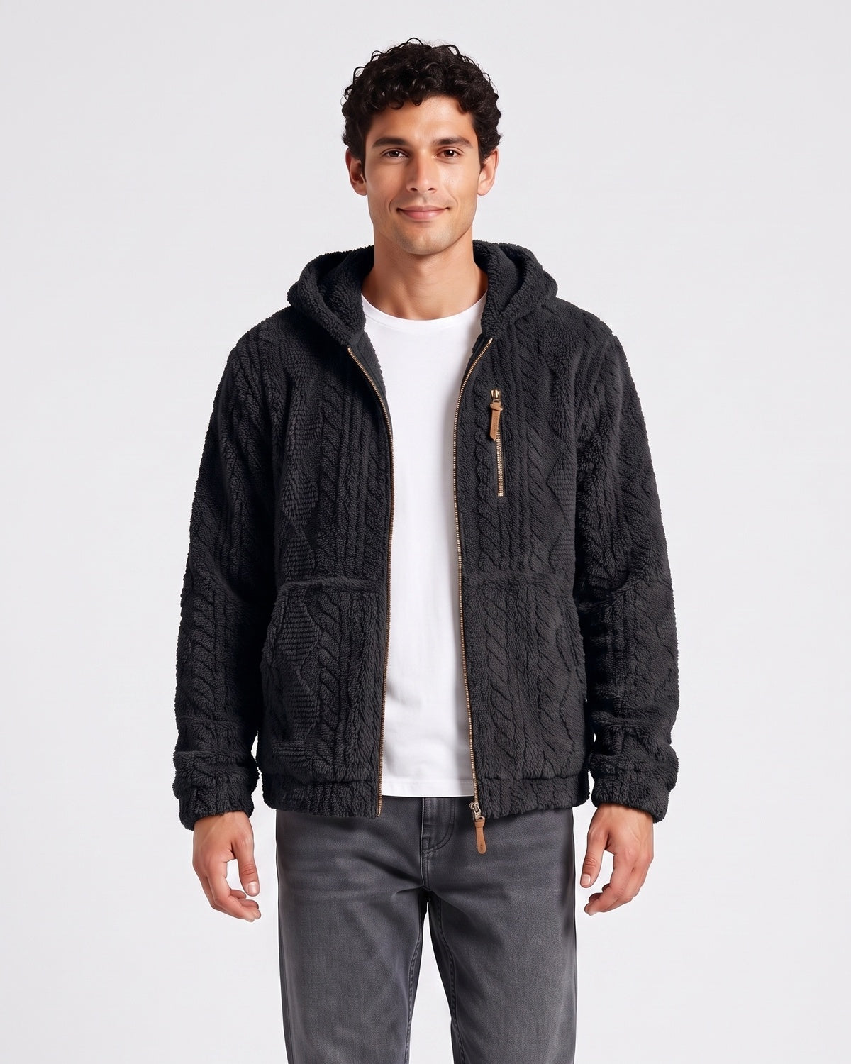 KZZ Men's Warm Hooded Jacket