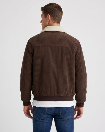 KZZ Men's Casual Corduroy Jacket