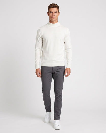 KZZ Men's mock-neck long-sleeve shirt