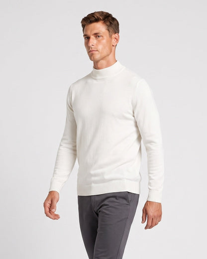 KZZ Men's mock-neck long-sleeve shirt
