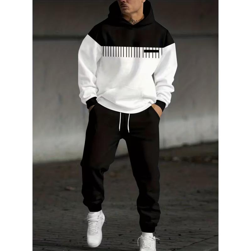 Simple Versatile Convenient Hoodie Set Clothes Menswear Long Sleeve Suits