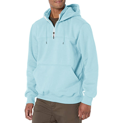 KZZ Men's Heavyweight Hooded Sweatshirt - Winter Warm Pullover Hoodie