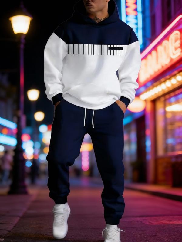 Simple Versatile Convenient Hoodie Set Clothes Menswear Long Sleeve Suits
