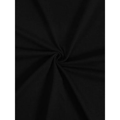 KZZ  Men's black crew neck T-shirt