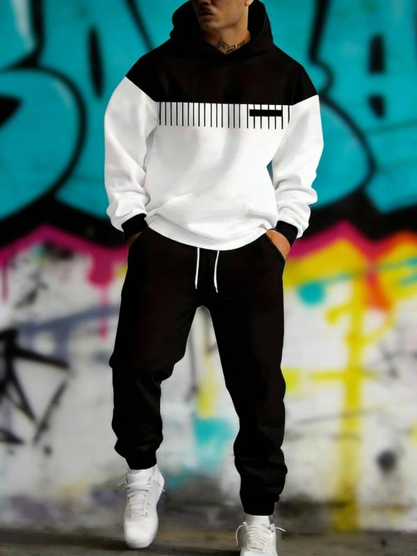 Simple Versatile Convenient Hoodie Set Clothes Menswear Long Sleeve Suits