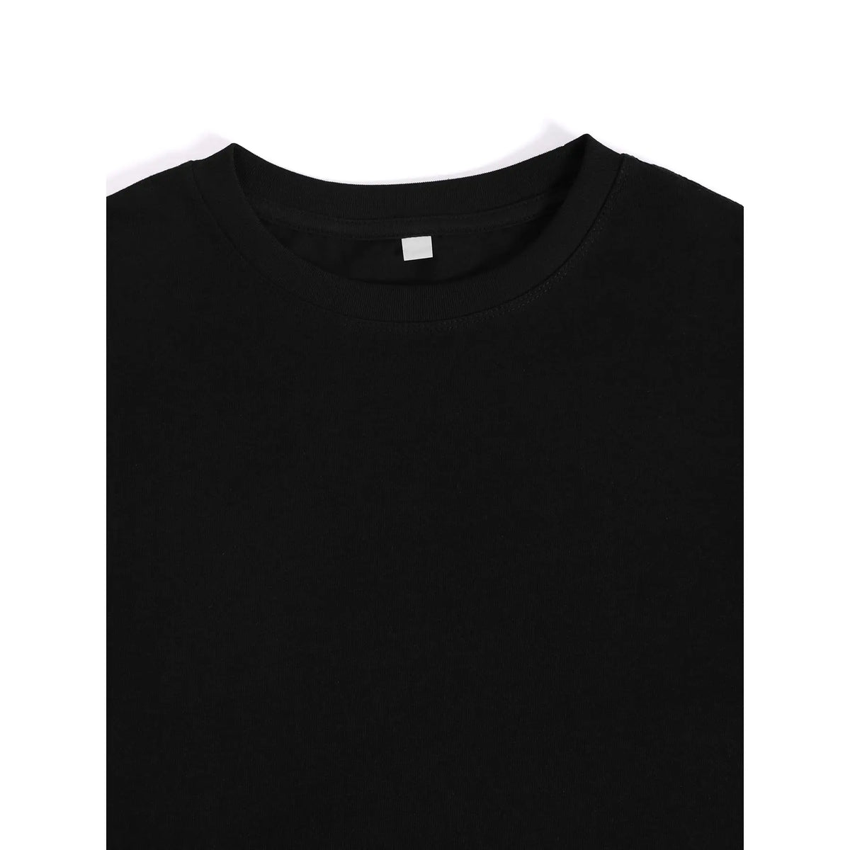 KZZ  Men's black crew neck T-shirt