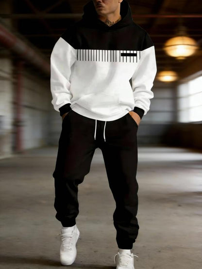 Simple Versatile Convenient Hoodie Set Clothes Menswear Long Sleeve Suits