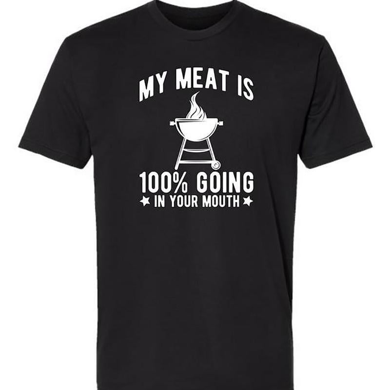 KZZ  Men's black crew neck T-shirt