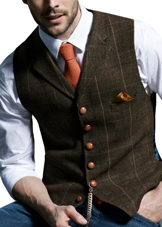 KZZ  Classic Formal & Casual Sleeveless Waistcoat