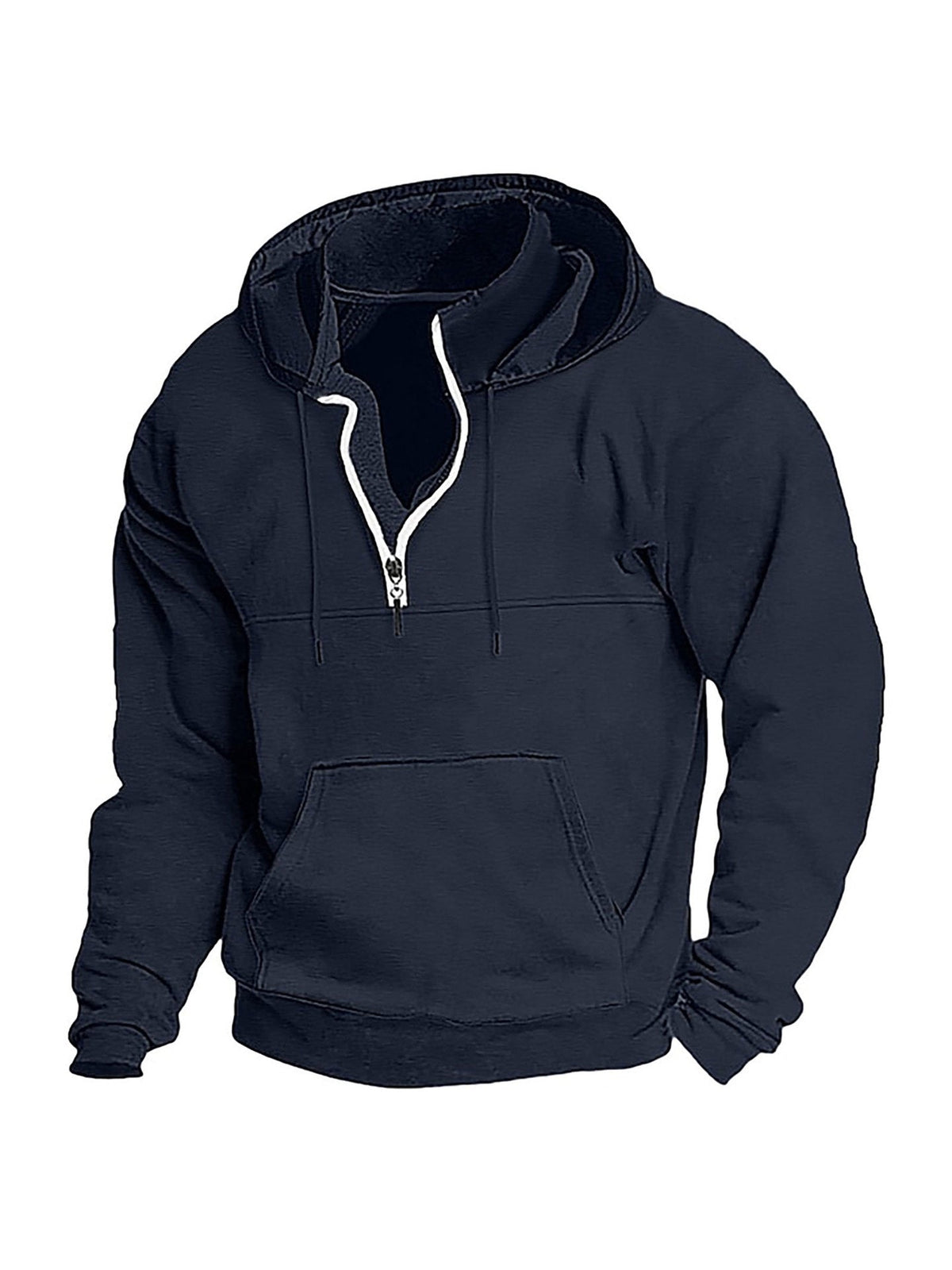 KZZ Men's Heavyweight Hooded Sweatshirt - Winter Warm Pullover Hoodie