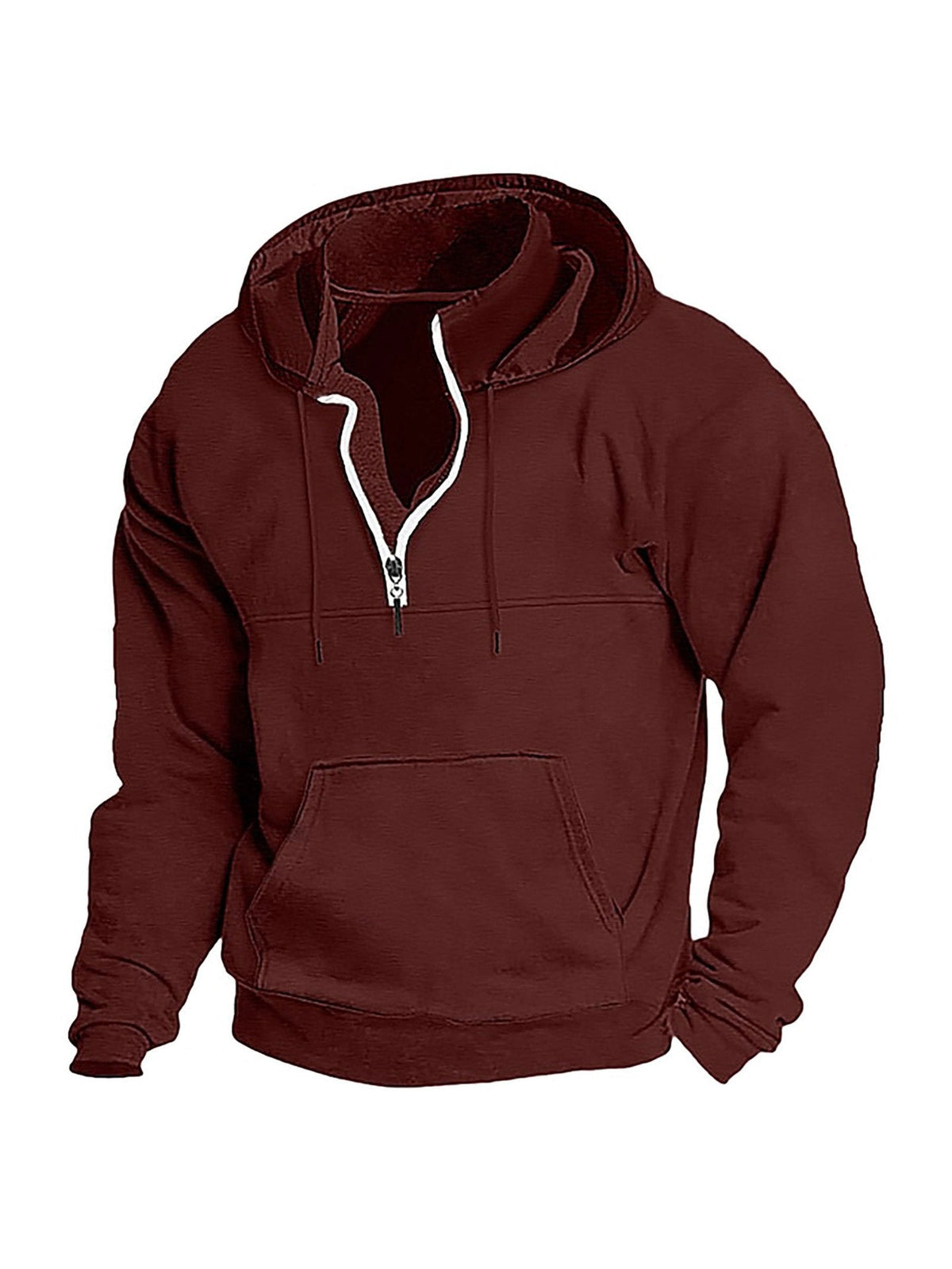KZZ Men's Heavyweight Hooded Sweatshirt - Winter Warm Pullover Hoodie