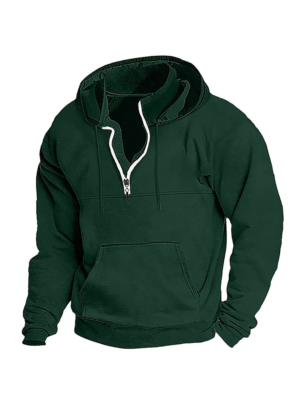 KZZ Men's Heavyweight Hooded Sweatshirt - Winter Warm Pullover Hoodie