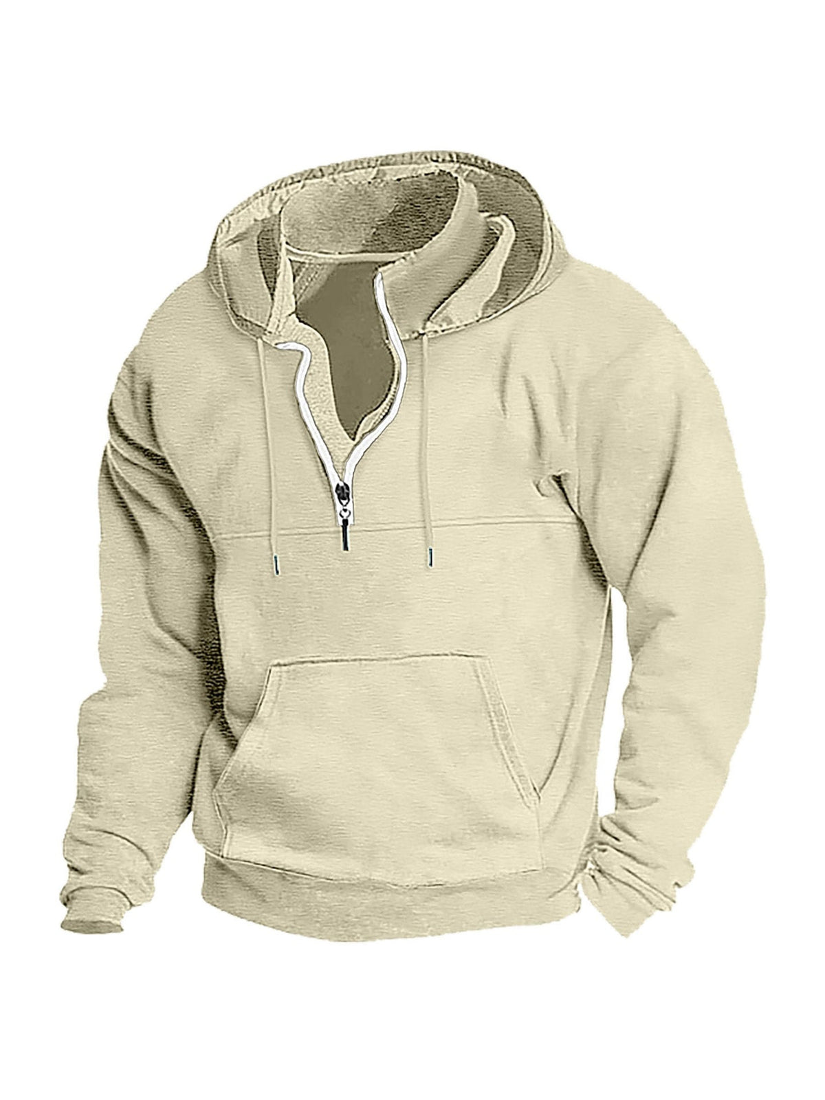 KZZ Men's Heavyweight Hooded Sweatshirt - Winter Warm Pullover Hoodie
