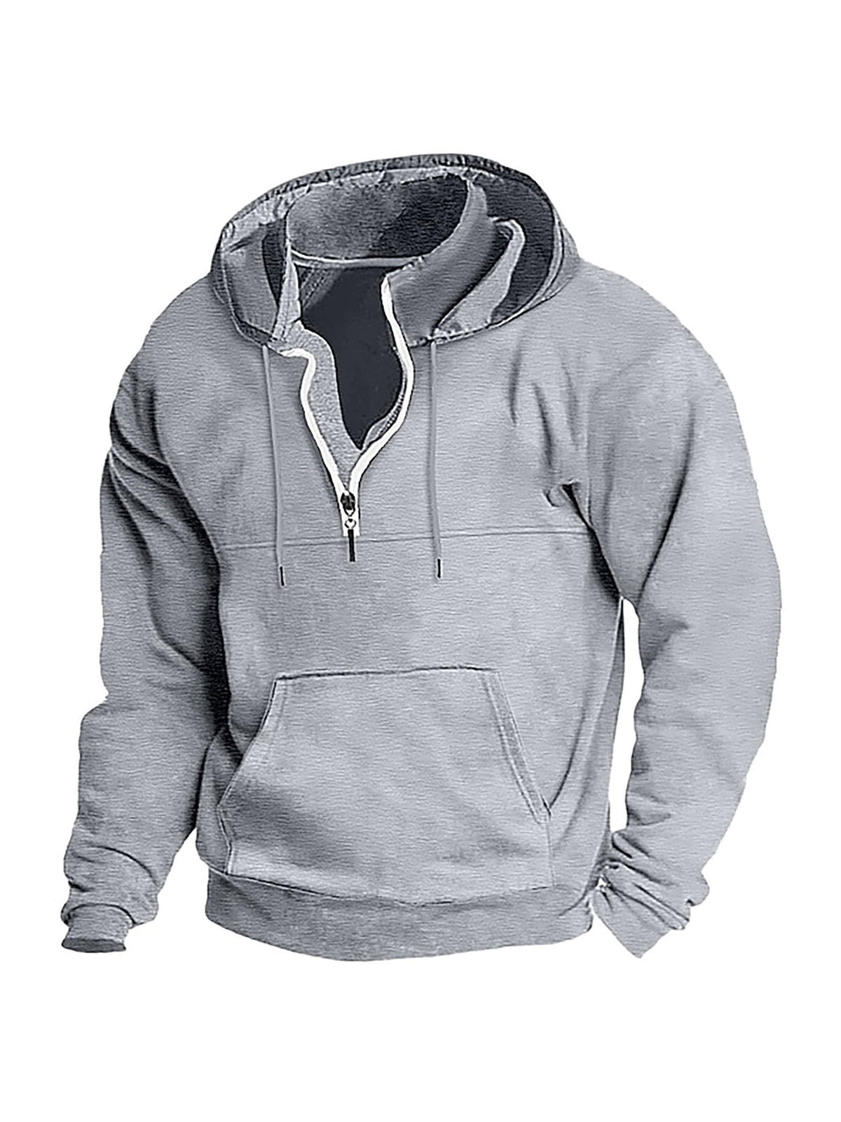 KZZ Men's Heavyweight Hooded Sweatshirt - Winter Warm Pullover Hoodie